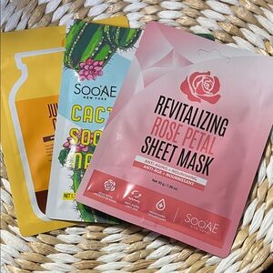 SOO’AE 3 Piece Sheet Mask Bundle - New